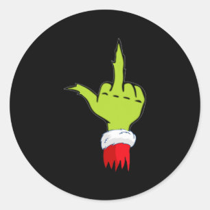 Grappig & versterker; Ondeugend Kerstmis Top Volwa Ronde Sticker