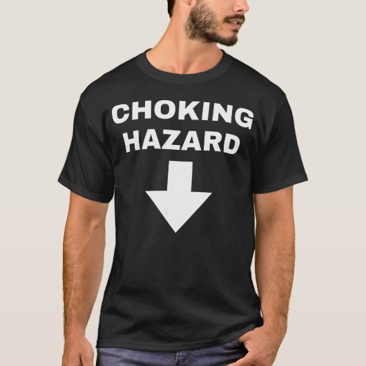 Grappig Verstikkingsgevaar Papa T-shirt (Voorkant)