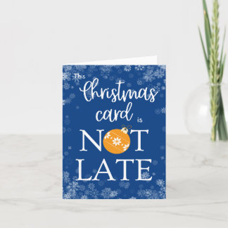 Grappig Vertraagd Kerstmis Grappig Citaat Retro Bl Feestdagen Kaart