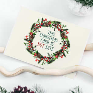 Grappig Vertraagd Vintage Stijl Kerstmis Feestdagen Kaart