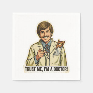 Grappig Vertrouw Me Ik Ben Een Dokter Handzaag Zak Servet