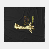 Grappig verwarrend Giraffe Moo ik ben een geit Fleece Deken (Voorkant (Horizontaal))