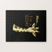 Grappig verwarrend Giraffe Moo ik ben een geit Legpuzzel (Horizontaal)