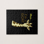 Grappig verwarrend Giraffe Moo ik ben een geit Legpuzzel (Horizontaal)