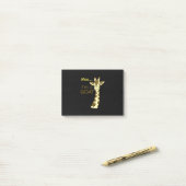 Grappig verwarrend Giraffe Moo ik ben een geit Post-it® Notes (Op bureau)