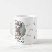 Grappig verwend je hond foto koffiemok (Voorkant links)
