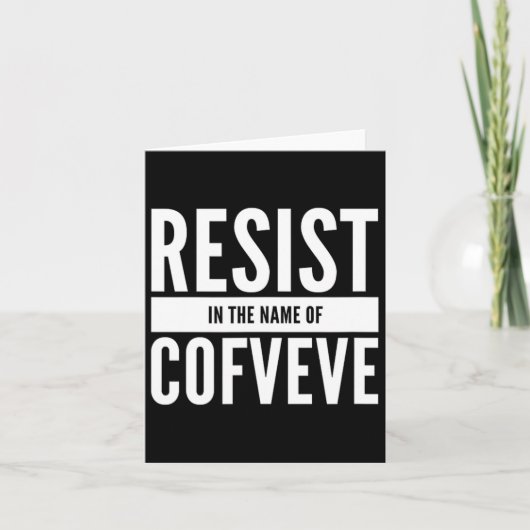 Grappig - verzet in de naam van Cofveve Kaart (Voorkant)