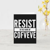 Grappig - verzet in de naam van Cofveve Kaart (Gele Bloem)