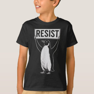 Grappig Verzet Pinguïn Activisme Grafisch Ontwerp T-shirt
