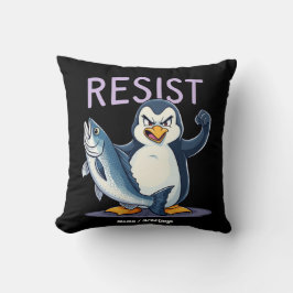 Grappig verzet tegen Penguin-protest tegen tarieve Kussen