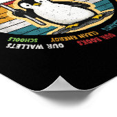 Grappig verzet tegen Penguin-protest tegen tarieve Poster (Hoek)