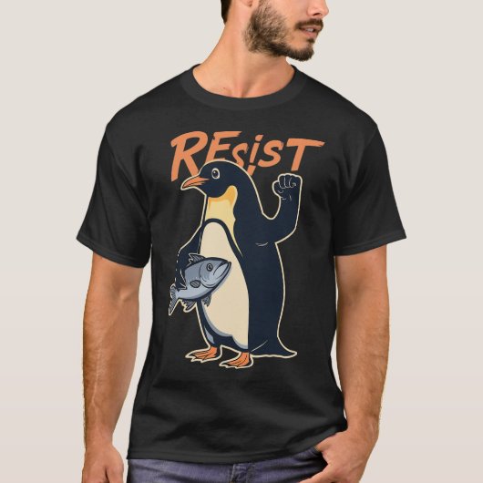 Grappig verzet tegen pinguïn-activisme protest teg t-shirt (Voorkant)