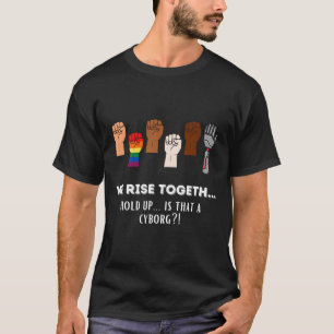 Grappig verzet vuisten we staan samen voor gelijkh t-shirt