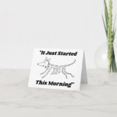 Grappig vet citaat: Het begon net gepersonaliseerd Kaart (Voorkant)