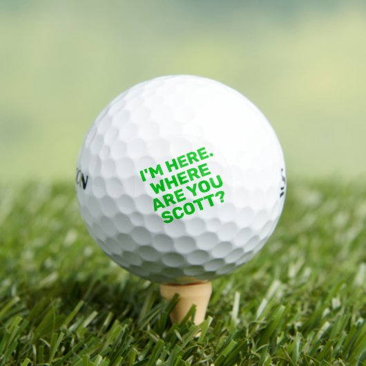 Grappig vet groene tekst Golfer naam verloren Golfballen (Insitu Shirt)