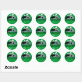Grappig vet Santa cadeau Ronde Sticker (Vel)