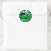 Grappig vet Santa cadeau Ronde Sticker (Tas)