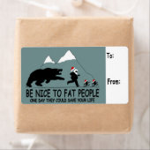 Grappig vet Santa Etiket (Insitu)