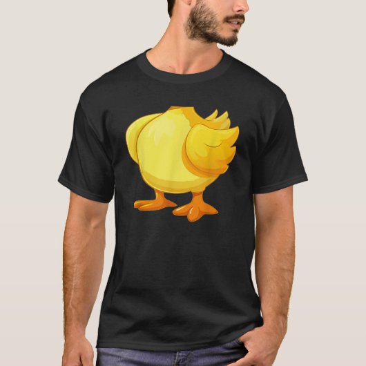 Grappig vet schattig geel eendenkostuum Halloween T-shirt (Voorkant)