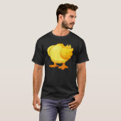 Grappig vet schattig geel eendenkostuum Halloween T-shirt (Voorkant volledig)