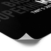 Grappig vet slecht bovenmenselijk oud Man vader op Poster (Hoek)