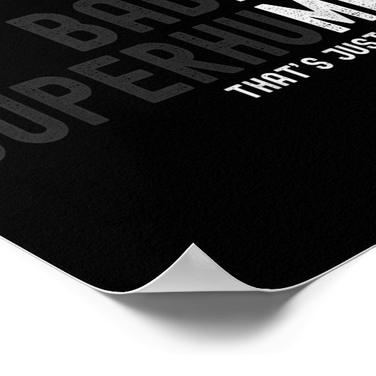 Grappig vet slecht bovenmenselijk oud Man vader op Poster (Hoek)