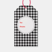 Grappig vet sneeuwman vrolijk kerst rustiek land cadeaulabel (Achterkant)