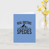 Grappig Veterinair Dierenartsassistent Wenskaart Kaart (Gele Bloem)