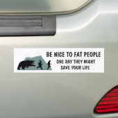Grappig vette grap bumpersticker (Op auto)