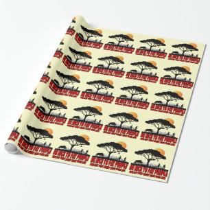 Grappig vette grap cadeaupapier