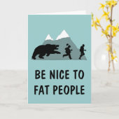 Grappig vette grap kaart (Gele Bloem)