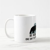 Grappig vette grap koffiemok (Links)