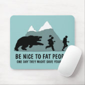 Grappig vette grap muismat (Met muis)