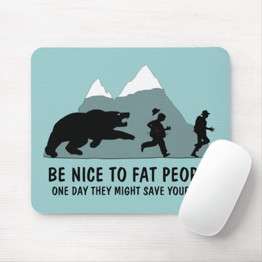 Grappig vette grap muismat (Met muis)