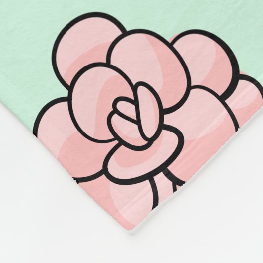 Grappig vettig blad in jezelf aanmoediging fleece deken (Hoek)