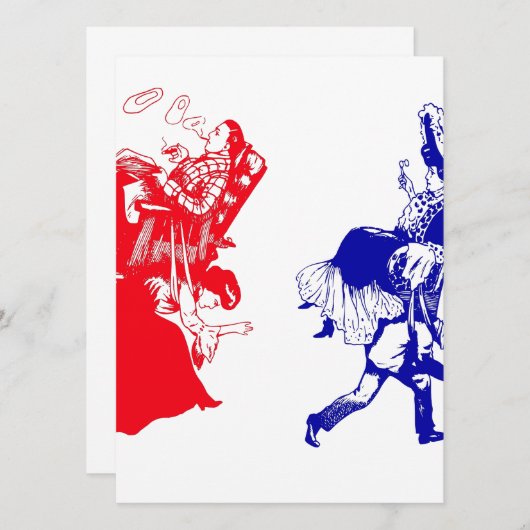 grappig Victoriaans huwelijk (Voorkant / Achterkant)