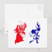 grappig Victoriaans huwelijk Briefkaart (Voorkant / Achterkant)