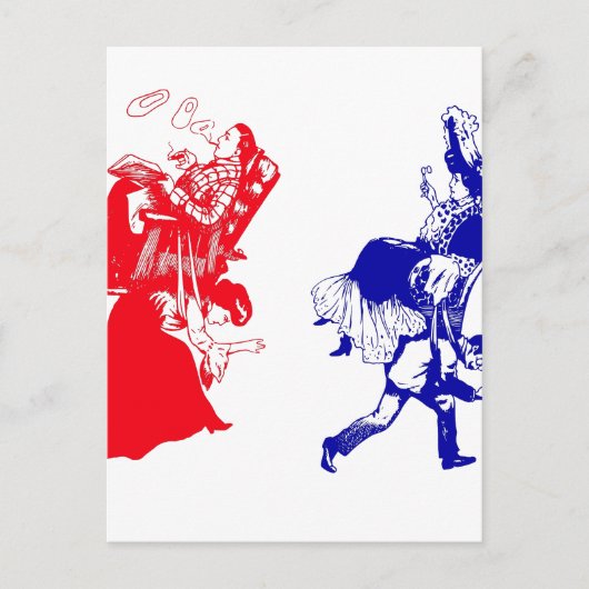 grappig Victoriaans huwelijk Briefkaart (Voorkant)