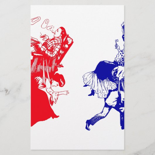 grappig Victoriaans huwelijk Briefpapier (Voorkant)