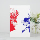 grappig Victoriaans huwelijk Briefpapier (Staand voorkant)