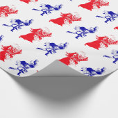 grappig Victoriaans huwelijk Cadeaupapier (Hoek)