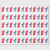 grappig Victoriaans huwelijk Cadeaupapier (Vlak)