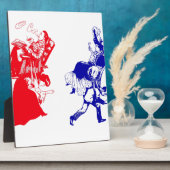 grappig Victoriaans huwelijk Fotoplaat (Zijkant)