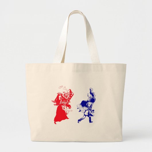 grappig Victoriaans huwelijk Grote Tote Bag (Voorkant)