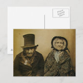 Grappig Victoriaans Oude man en vrouw-paar Briefkaart (Voorkant / Achterkant)