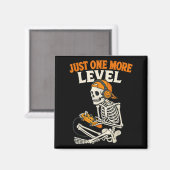 Grappig Videogame Halloween Skeleton Gamer Kostuum Magneet (Voorkant / Achterkant)