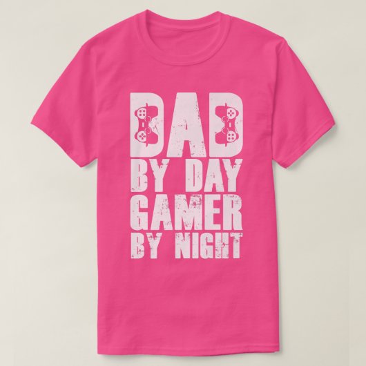 Grappig videogames - pa-by-day gamer bij nacht pre t-shirt (Design voorkant)