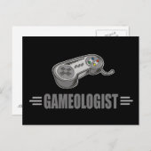 Grappig videogaming briefkaart (Voorkant / Achterkant)