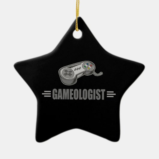 Grappig videogaming keramisch ornament (Voorkant)