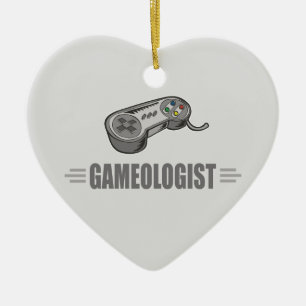 Grappig videogaming keramisch ornament